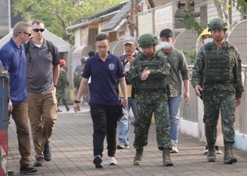 獨家/新制教召-美軍低調現身行軍隊伍中