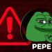 迷因幣Pepe》超800萬鎂地址遭黑名單；巨鯨持續買入、交易所僅持19%總供應量