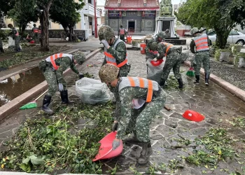 第一作戰區備戰兼救災　協助澎湖風災後復原