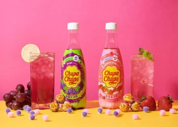 加倍佳氣泡飲新品上市　香甜繽紛色全家超商獨賣