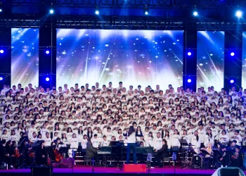 taipei-blessing台北祝福-國際跨年音樂會-兩廳院廣場-450人+管絃樂大合唱