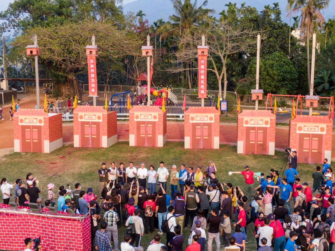 屏東六堆客庄迎龍年 祈福尖炮城在萬巒