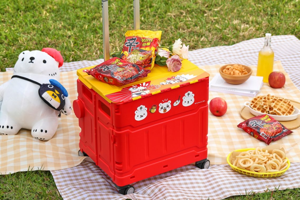 「農心ｘ白白日記一起趣吃麵」-聯名折疊購物車禮盒開賣