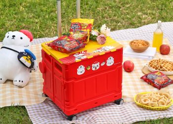 「農心ｘ白白日記一起趣吃麵」-聯名折疊購物車禮盒開賣