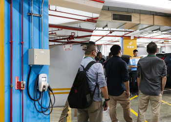 盛達電動車充電站試營運-建商聚焦社區光充儲系統