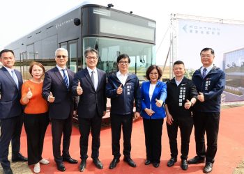 鴻華先進橋科電巴廠動土-陳其邁：建立全球電動巴士完整生態系
