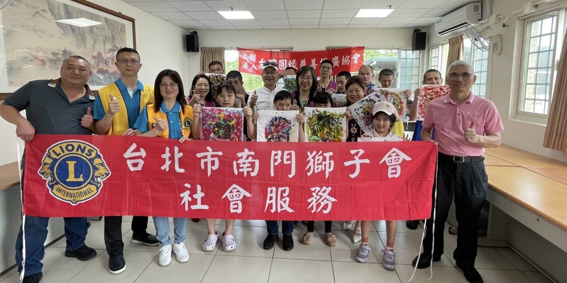 圓緣慈善推廣協會攜手南門獅子會-陪老憨兒無筆彩繪