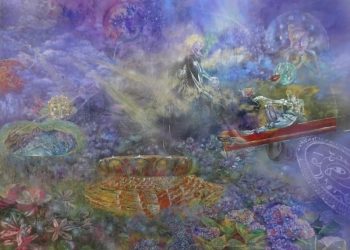 抽象畫家蔡東雲-對膠彩畫和油畫熱愛