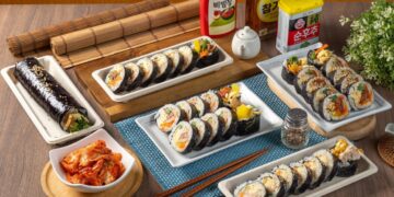 板橋黃石市場美食 人氣韓式飯捲推薦 現捲現賣料多實在
