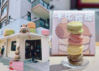 桃園美食｜卡皮巴拉又來了！中壢美食新店搶先報 超萌打卡甜點店『卡比拉拉台式馬卡龍專賣店』，開心果口味季節限定
