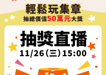 82份豪禮大放送「尋Way花路」11/26 15:00線上開獎 獎項總價值飆破50萬