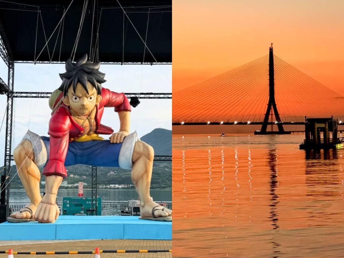 新北景點 淡江大橋通車聯名《航海王》5/16登陸淡水 全台首見巨型魯夫、千陽號免費打卡
