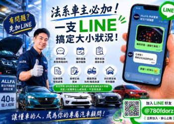 從保養到救援一鍵搞定 ALLFA 中和富貿汽車打造法系車LINE智慧服務