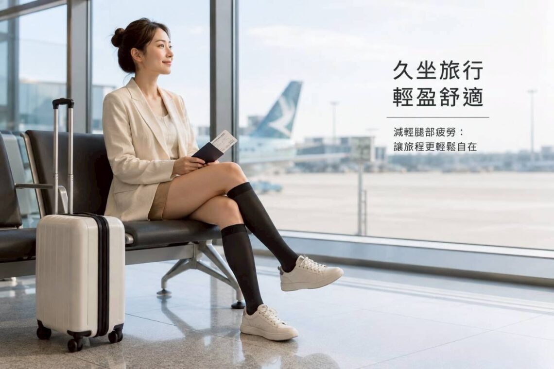 迎暑假出國旺季 網熱推行李箱必備Freesia機能壓力襪日走萬步也輕盈
