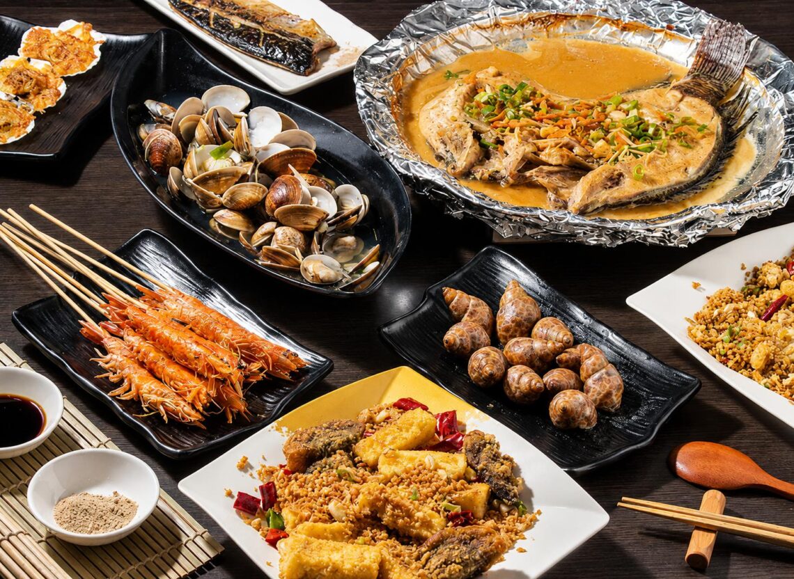 八德烤魚料理 興仁夜市宵夜、海鮮熱炒一次滿足