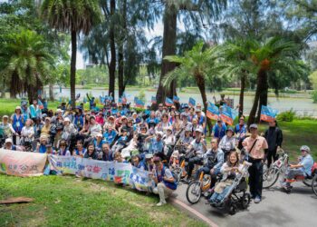工研院攜手生命勵樂活輔健會 陪身障者共同騎乘圓夢