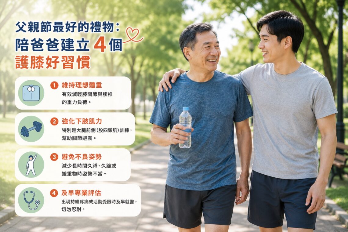 爸爸不說的痛 50歲後男性健康隱患 骨科醫師解析關節與肌肉保養關鍵
