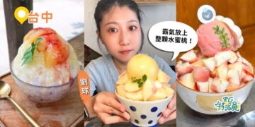 台中水蜜桃冰 3間脆友激推台中冰店推薦！整顆水蜜桃、爆量水果山吃到爽