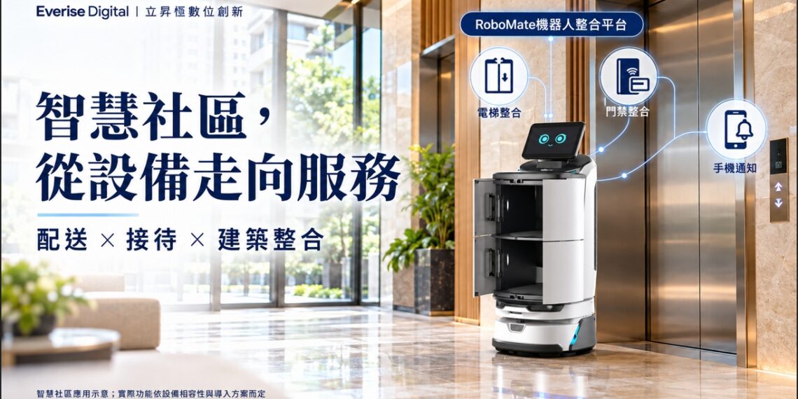 建案拚智慧化不只裝App AI機器人進駐社區成新配備