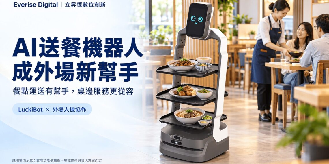 餐飲缺工不只缺廚師 AI送餐機器人成外場新幫手